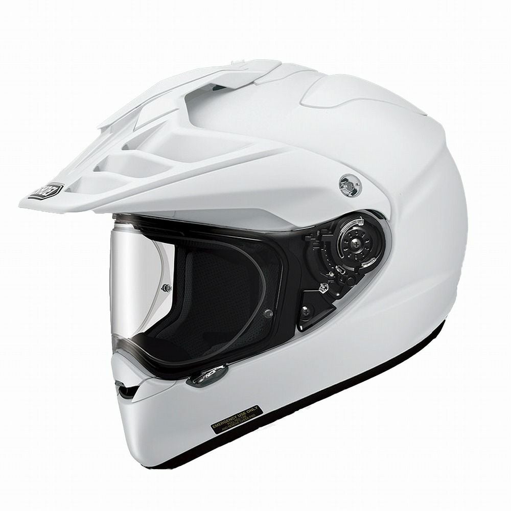 SHOEI（ショウエイ）　HORNET ADV（ホーネットADV）　Lサイズ　白/黒　ヘルメット　2015年製造　B+COM付き SHOEI ショウエイ ヘルメット HORNET ADV ホーネットアドベンチャー
