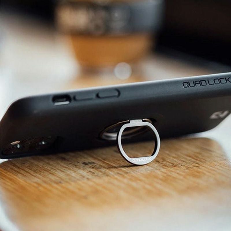 QUAD LOCK クアッドロック スマートフォンリング+カラビナ付 クアッド