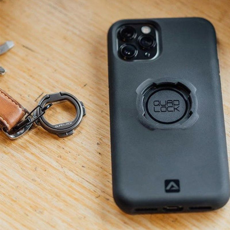 QUAD LOCK クアッドロック スマートフォンリング+カラビナ付 クアッド