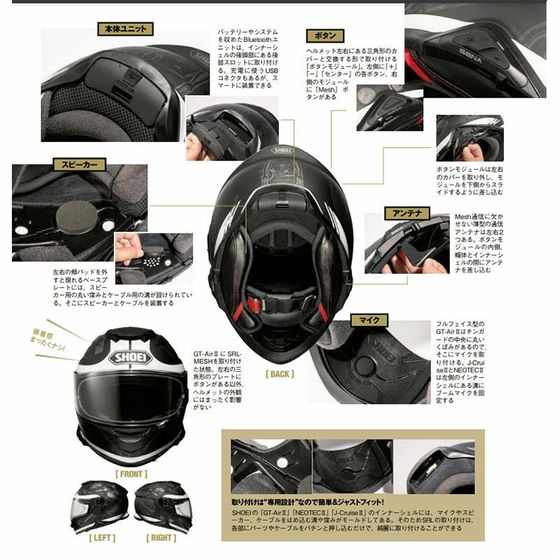 SENA セナ インカム Bluetooth インターコム SRL-MESH-01 SOUND BY