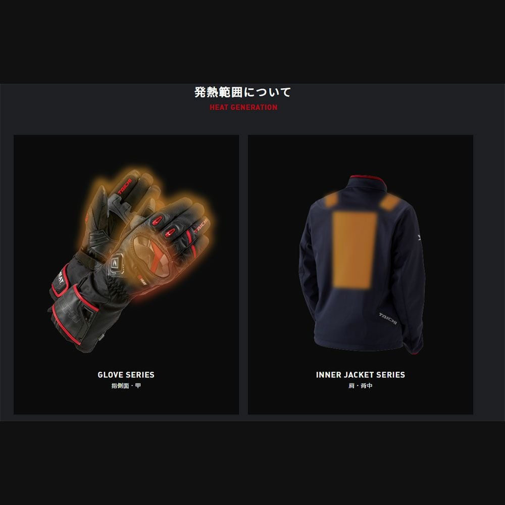 RS TAICHI アールエスタイチ e-HEAT アームド グローブ 品番:RST654
