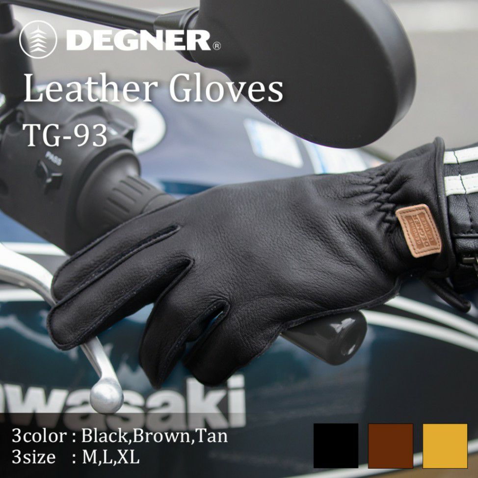 DEGNER デグナー 洗えるレザーグローブ/WASHABLE LEATHER GLOVES [TG