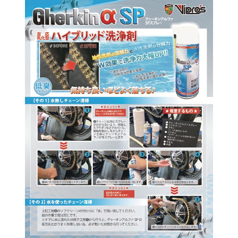 Vipro's ヴィプロス Gherkin α グゥーキンアルファ SPスプレー 420ml