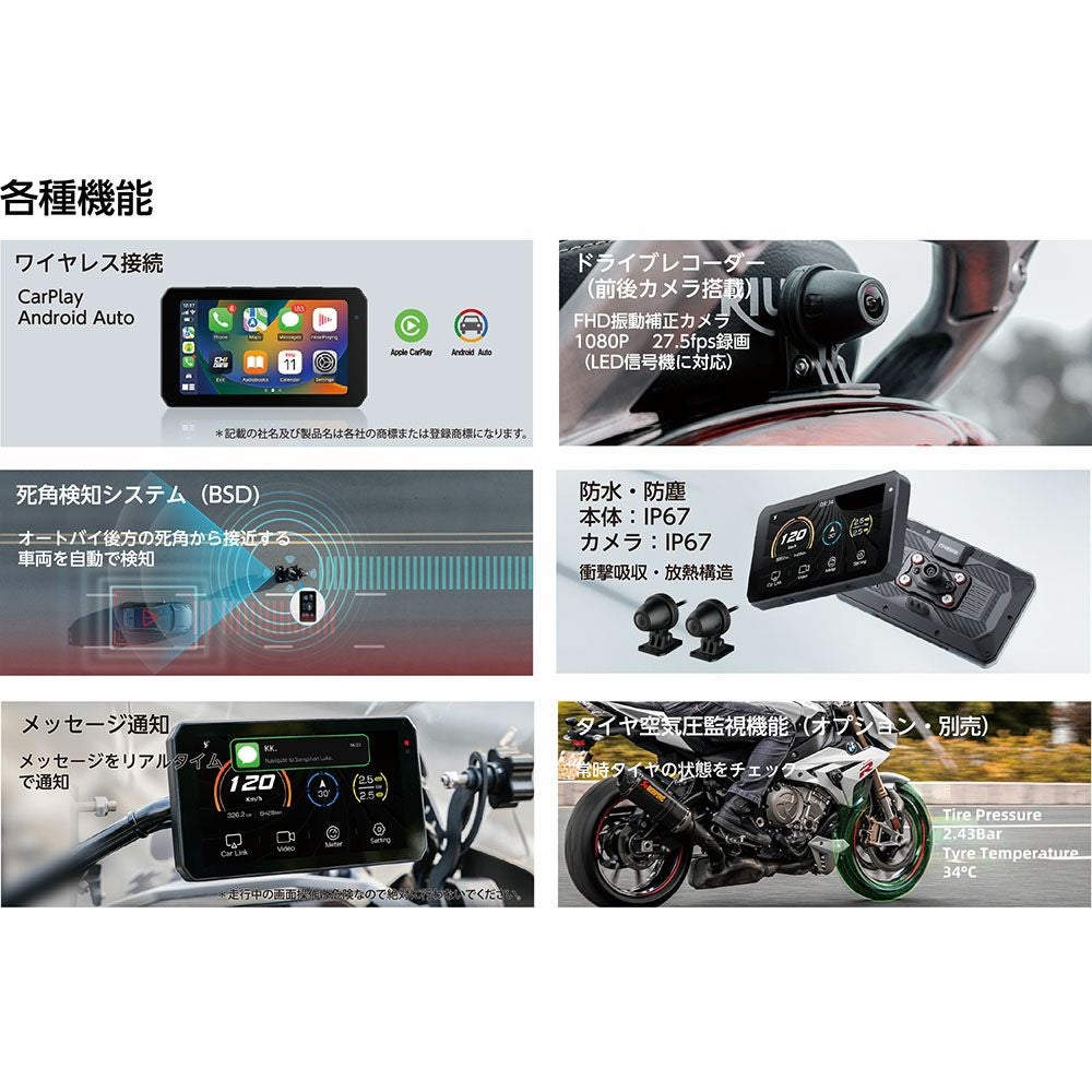 TANAX タナックス スマートライドモニター用アクセサリー ハンドル