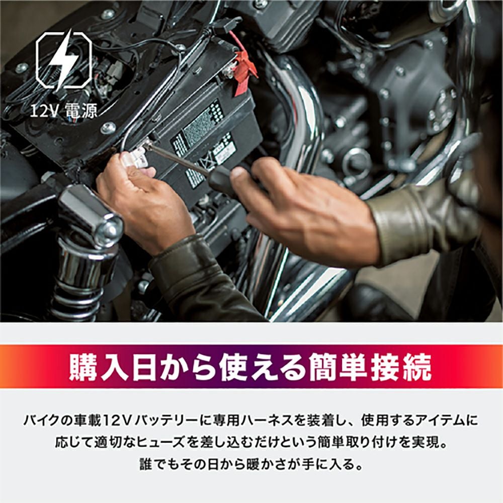 Liberta! リベルタ Heat Master 12VヒートレザーグローブTYPE-2 電熱