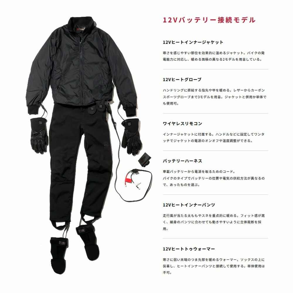 Liberta! リベルタ Heat Master 12Vヒートインナージャケット スポーツ