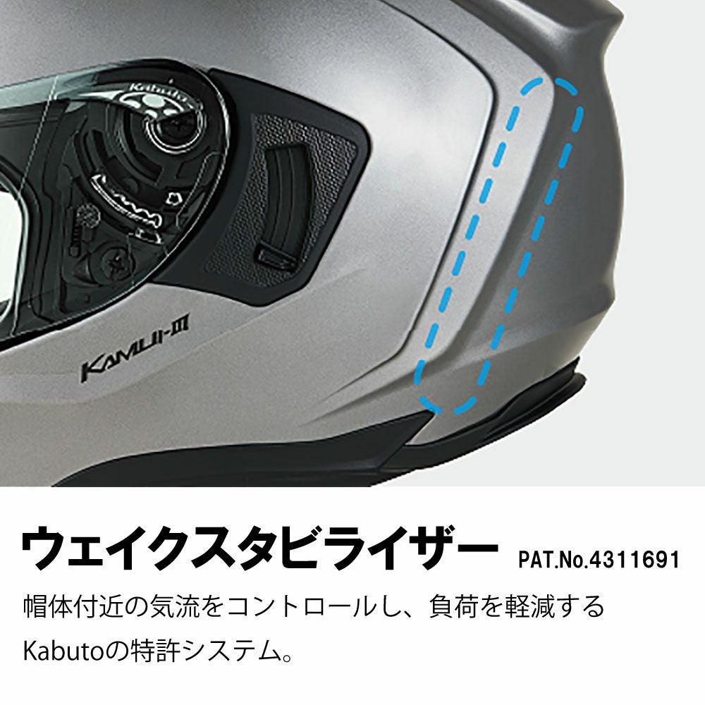 OGK KABUTO ヘルメット KAMUI-3 RIDGE （カムイ 3 リッジ） | 《公式