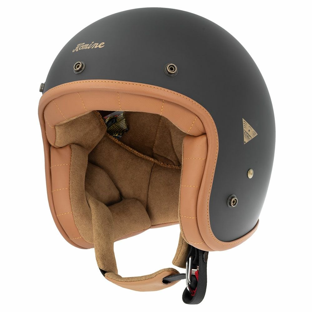 KOMINE コミネ ヘリテージ レザー ジェット ヘルメットHK-195 | 《公式