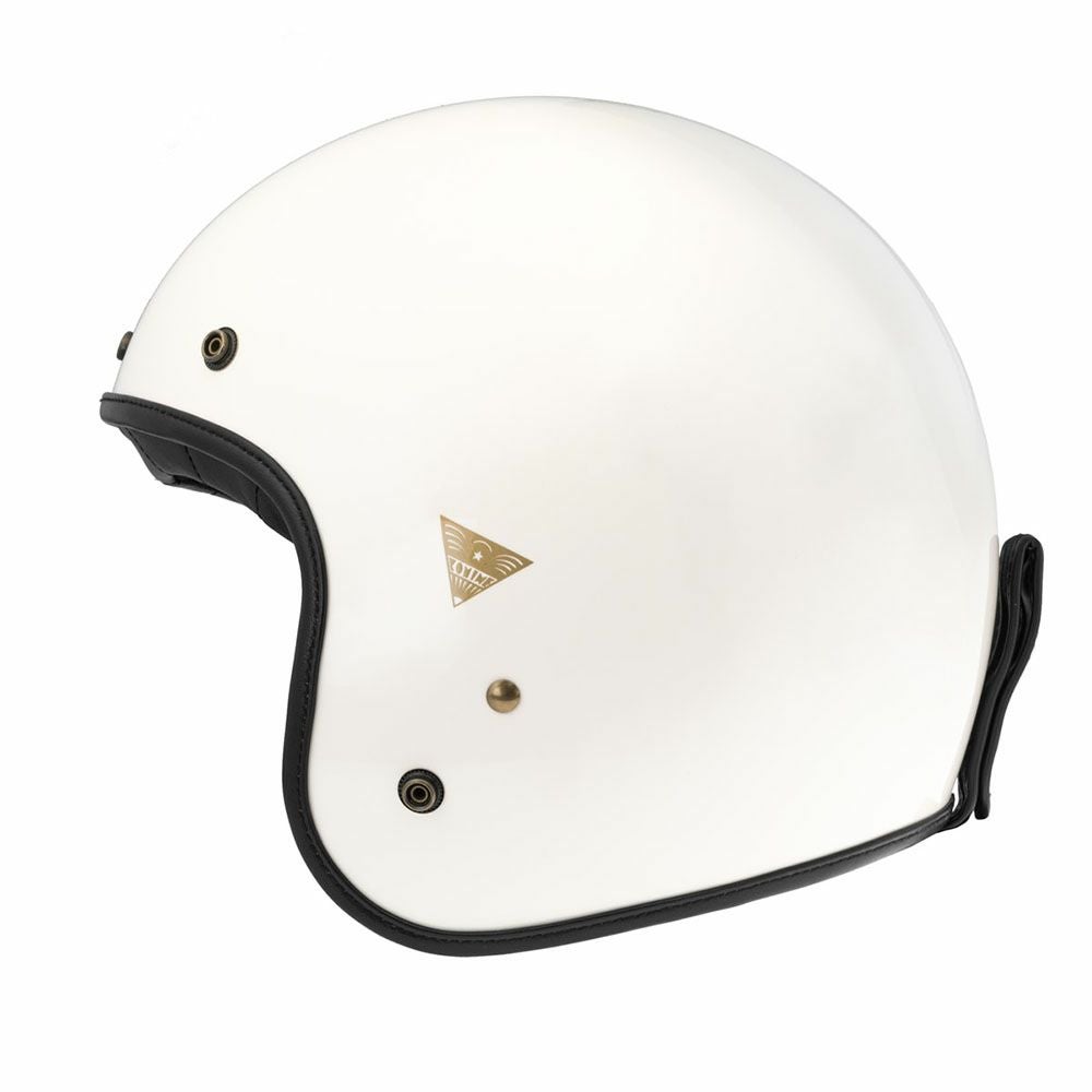 Komine ジェットヘルメット クリーム色 KOMINE コミネ ヘリテージ レザー ジェット ヘルメットHK-195 | 《公式