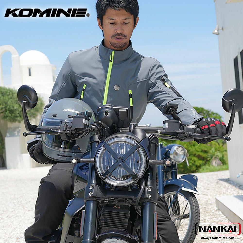 ドゥロワー　2023ssケーブルパイピングジャケット コミネ公式】JK-637 エニグマG2ソフトシェルジャケットソリアーノⅡ