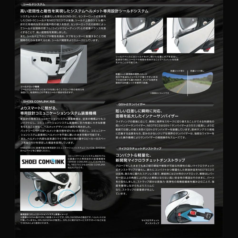 SHOEI(ショウエイ) ヘルメット NEOTEC3 FRAGMENTS(フラグメンツ
