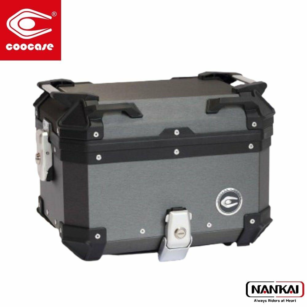COOCASE クーケース 30L アルミトップケース ヘアラインダークグレー