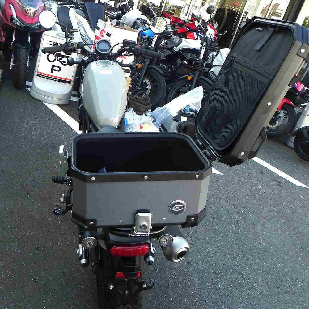 ケンクラフト 正和運輸 UD QUON海外仕様車GW33410ケース付き COOCASE クーケース 30L アルミトップケース ヘアラインダークグレー