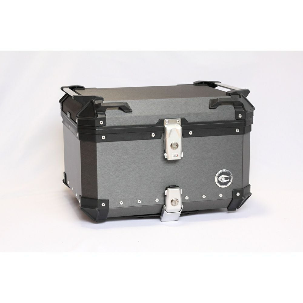 COOCASE クーケース 55L アルミトップケース ヘアラインダークグレー