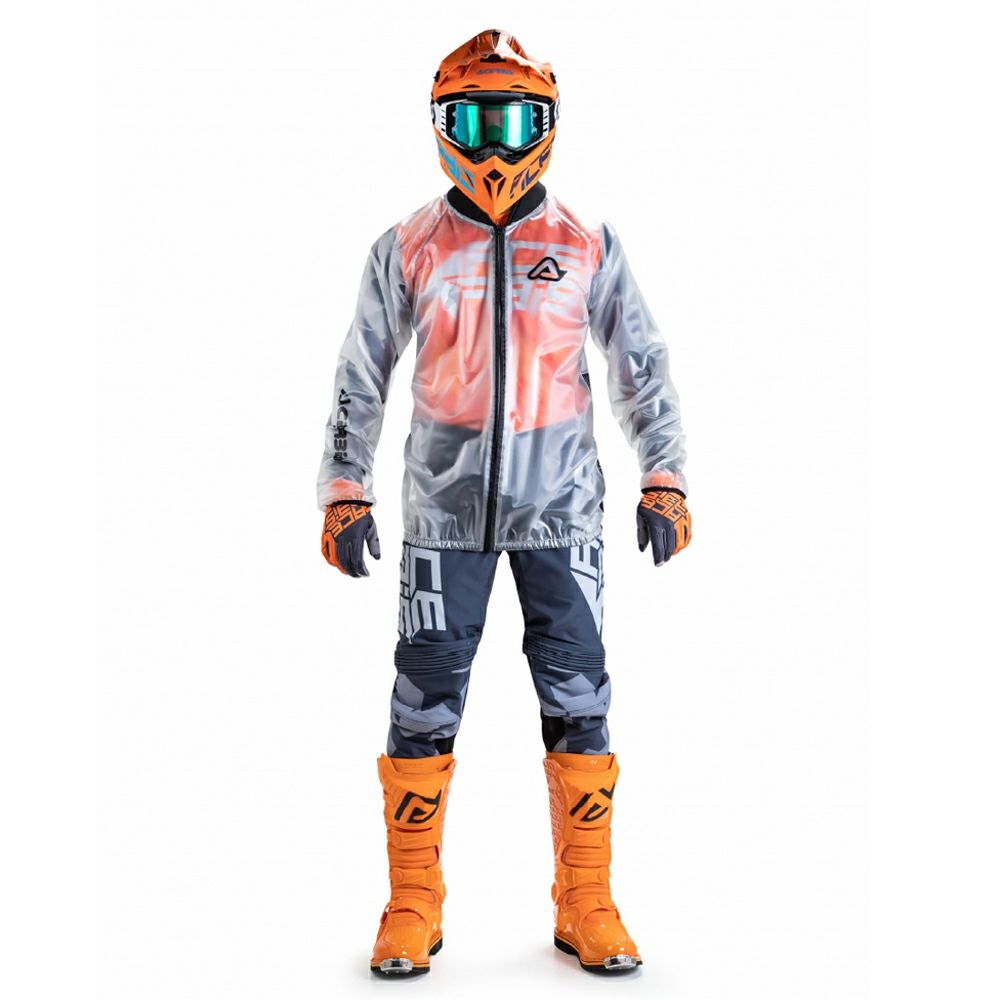 ROUGH&ROAD ラフ＆ロード RAIN TRASPARENT PRO 3.0 JACKET ACERBIS