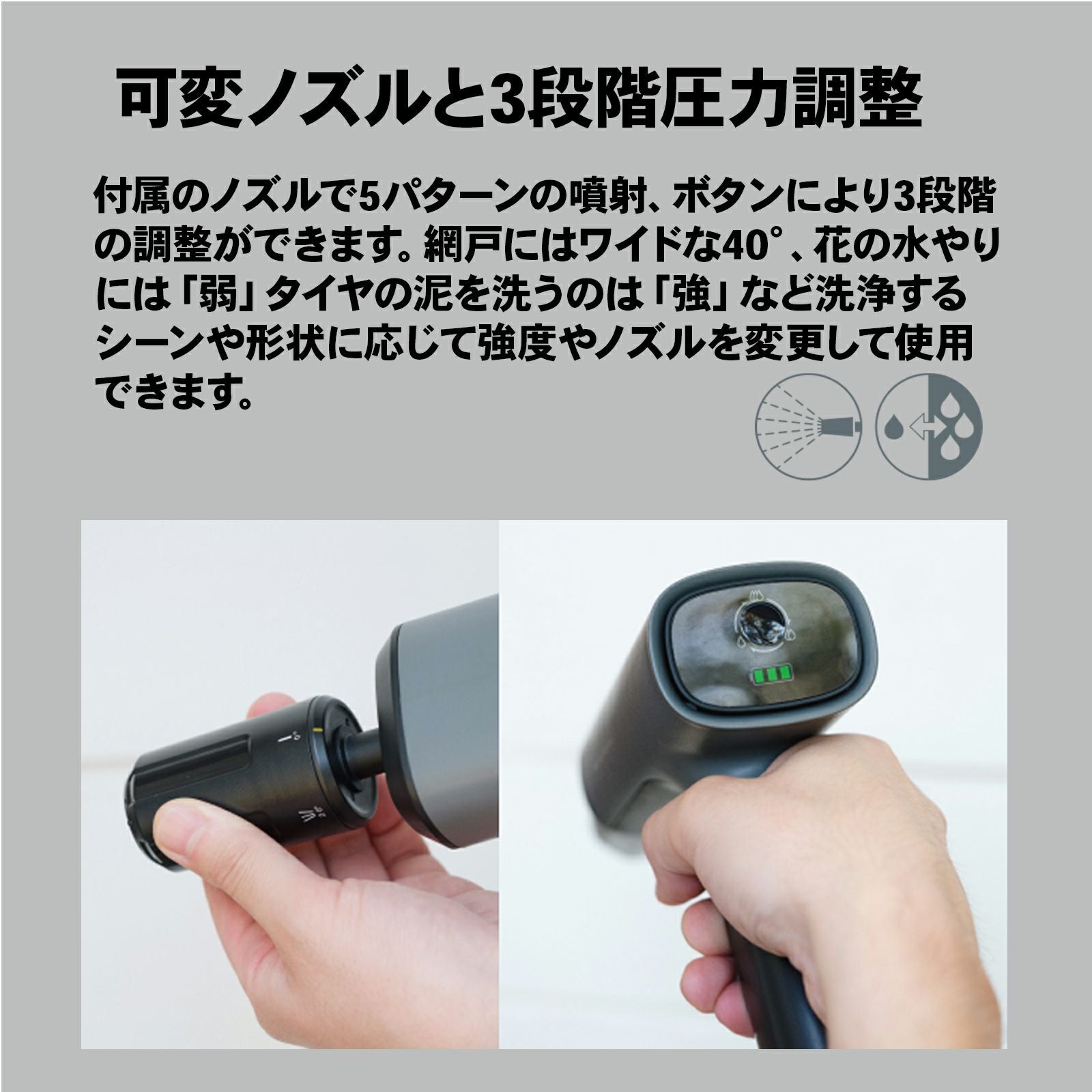 SYGN HOUSE サインハウス SPICERR ポケッタブル高圧洗浄機 WH ホワイト