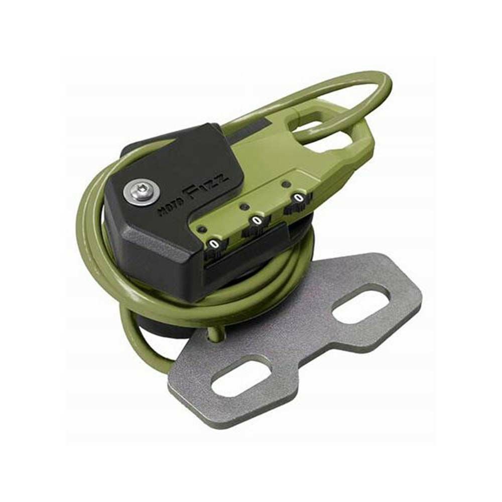 TANAX タナックス ヘルメット用ワイヤーロック ハンドルクランプ取付