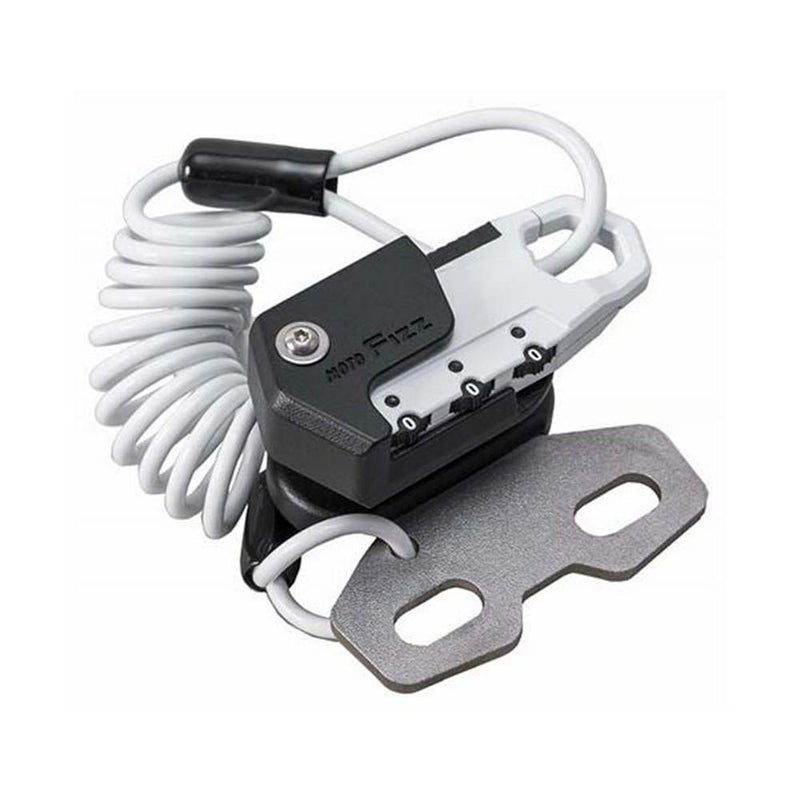 ヘルメット用ワイヤーロック ハンドルクランプ取付 コイル