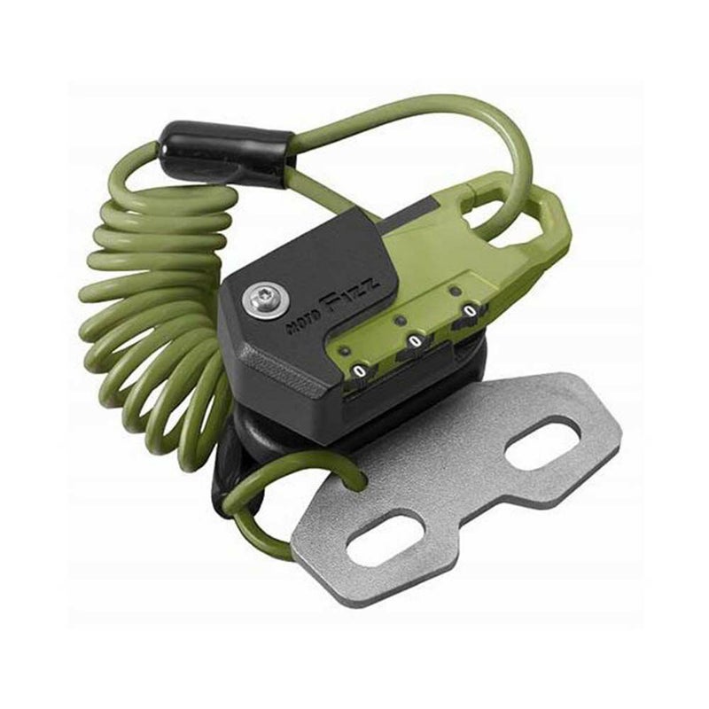 ヘルメット用ワイヤーロック ハンドルクランプ取付 コイル