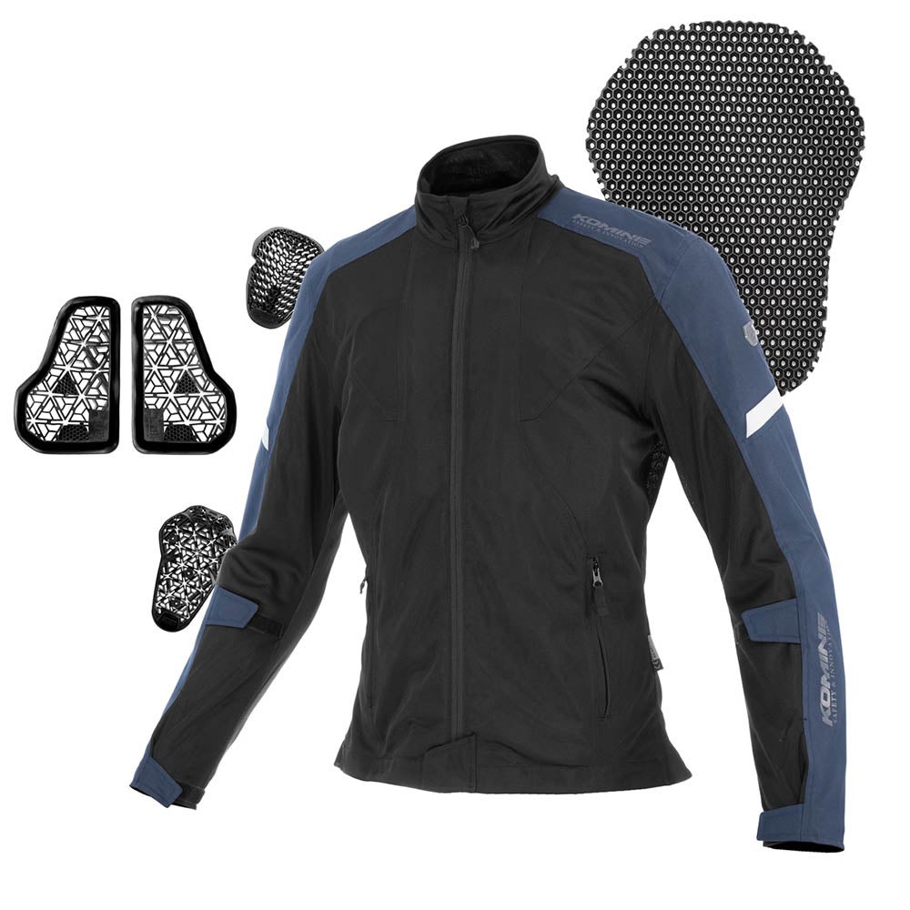 KOMINE コミネ エニグマG2ハーフメッシュジャケット シルバー 品番：JK