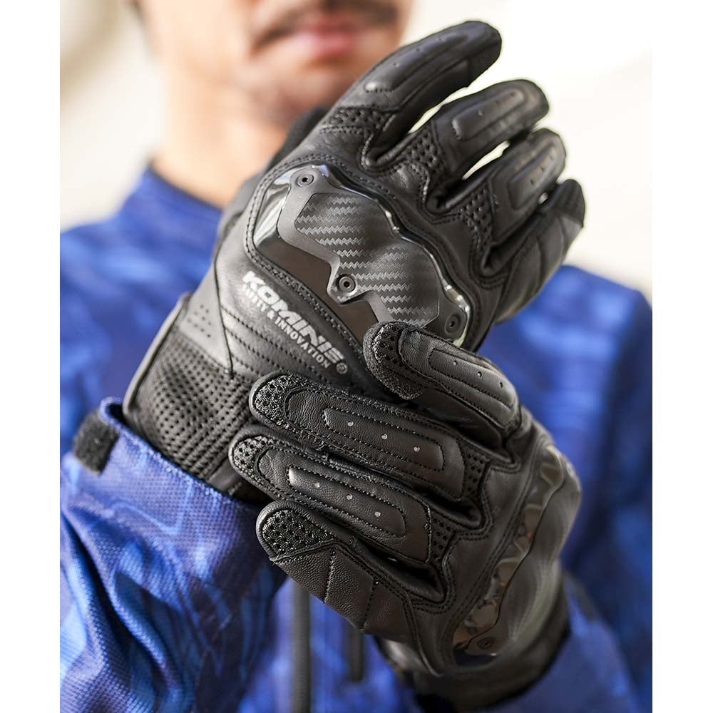 KOMINE コミネ ショットガン メッシュグローブ BROWN GK267 | 《公式