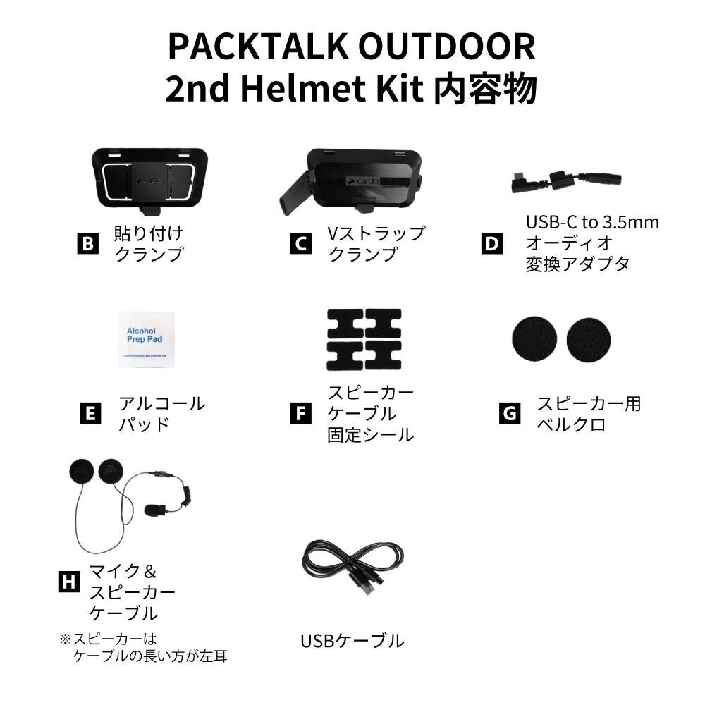 PACKTALK OUTDOOR セカンドヘルメットキット