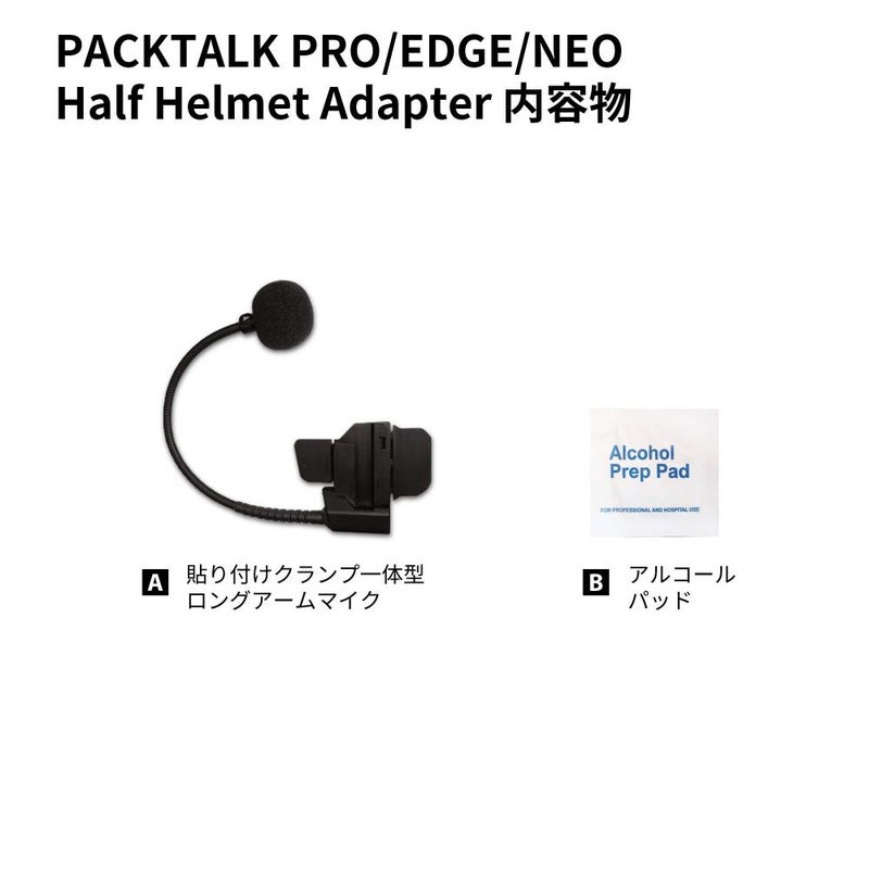 ハーフヘルメットアダプター