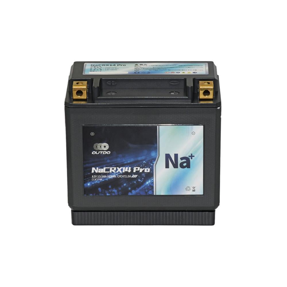 バイクバッテリー OUTDO ナトリウムイオン NaCRX14 Pro【YTX14-BS
