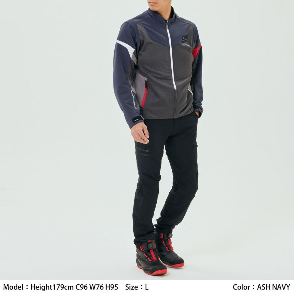 RSタイチ クイックドライレーサージャケット ★ASH NAVY ★XXL RS TAICHI アールエスタイチ クイックドライ レーサー ジャケット ASH