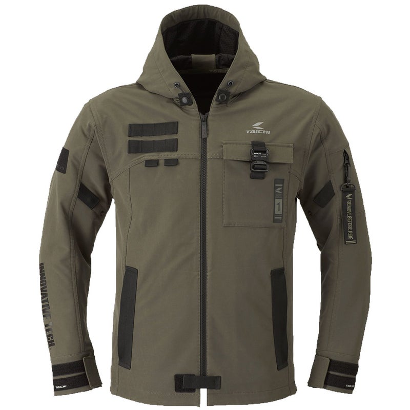 RS TAICHI (アールエスタイチ) QUICK DRY PARKA クイックドライパーカ ジャケット バイクウェア 自転車 軽量 快適 TECH KHAKI RSJ335