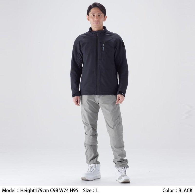 RS TAICHI (アールエスタイチ) QUICK DRY SMART JACKET クイックドライ スマート ジャケット バイクウェア 軽量 自転車 BLACK RSJ355
