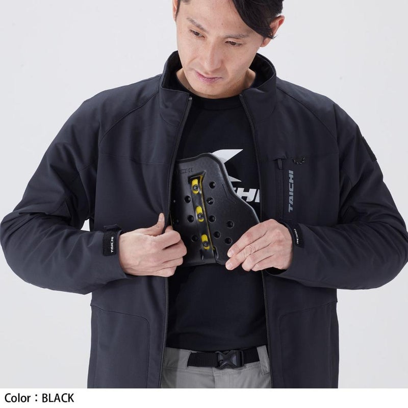 RS TAICHI (アールエスタイチ) QUICK DRY SMART JACKET クイックドライ スマート ジャケット バイクウェア 軽量 自転車 BLACK RSJ355