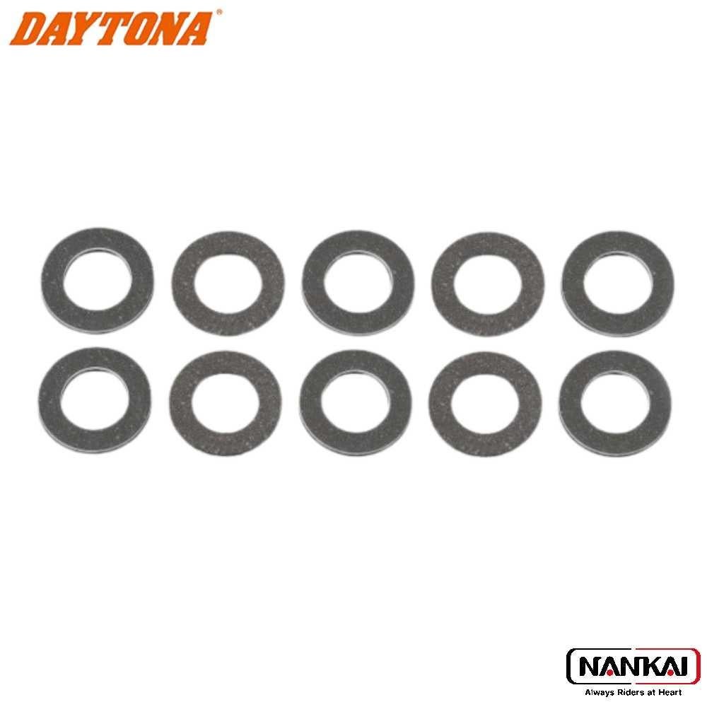 DAYTONA デイトナ ドレンボルトガスケット M12（10枚） 品番：75420