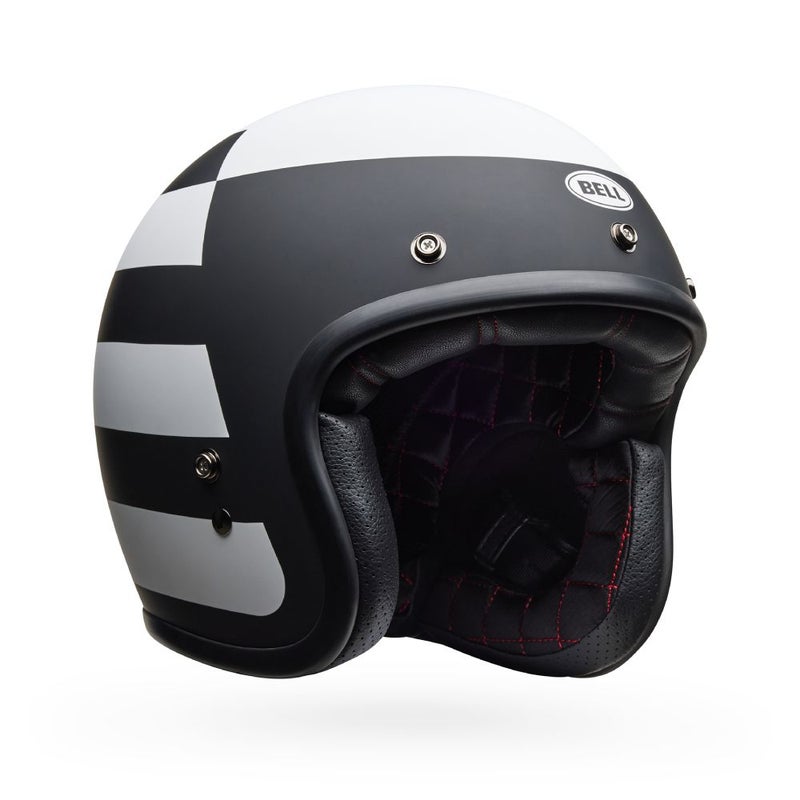 BELL CUSTOM500 PARLOR MATTE BLACK/WHITE